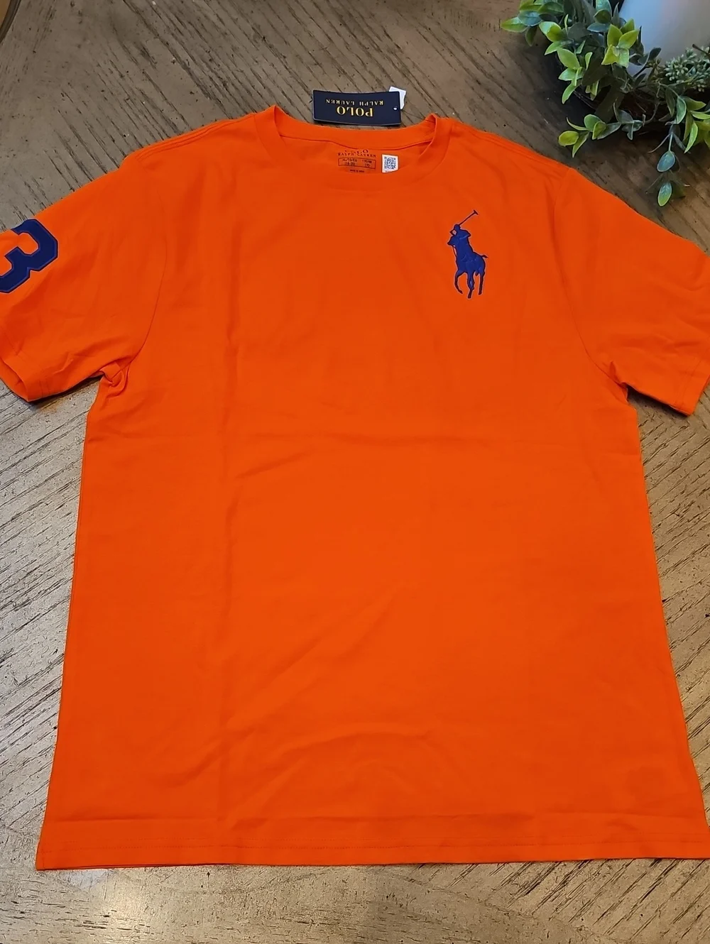 Polo by Ralph Lauren Orange Tee XL Boys NWT Size 18-20